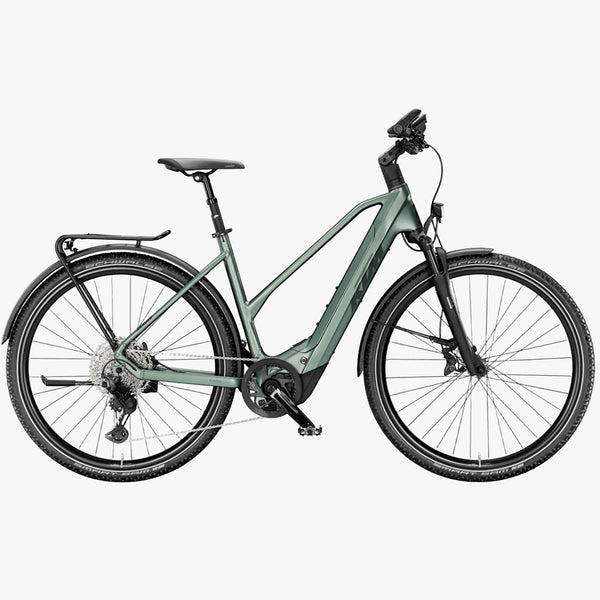 Bicicleta eléctrica de Trekking KTM Macina Cross CX 810 LFC D- Oxygen Green Matt