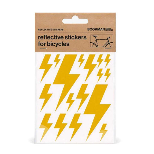 Kit pegatinas reflectantes para bicicleta Bookman rayos amarillo
