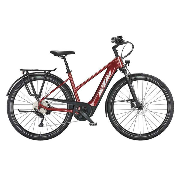 Bicicleta eléctrica KTM Macina Tour P510 H Chrome red