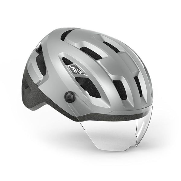 CASCO MET INTERCITY MIPS PLATA REFLECTANTE MATE