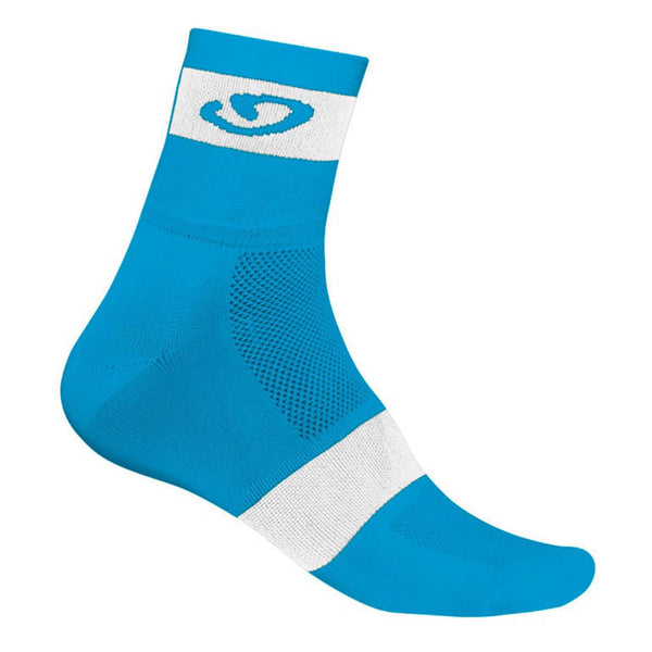 Calcetines Comp Racer - Blue Jewel/White
