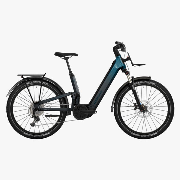 Bicicleta eléctrica Urbana Winora Sinus FS X12 Low stone / blue - glossy 2026