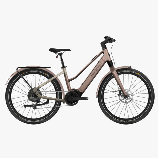 Bicicleta eléctrica de Trekking Winora IRIDE PURE X10 MID GL macadamia mist/suntan - glossy 2026