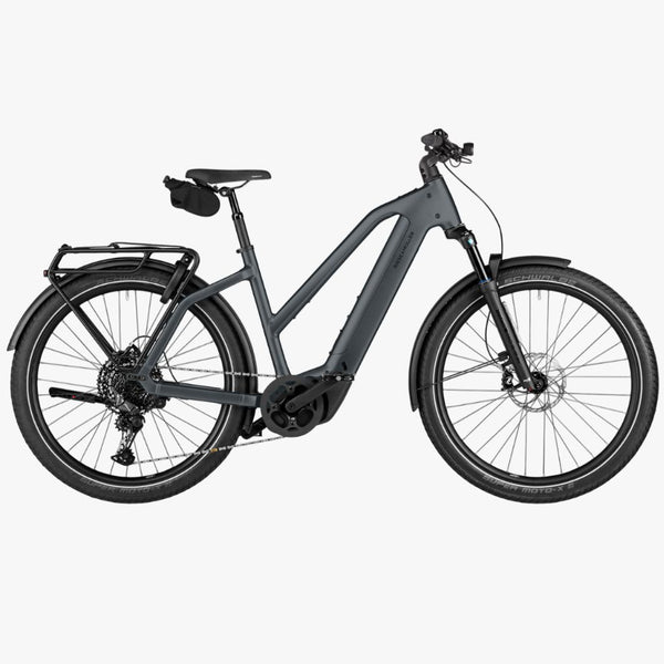 Bicicleta eléctrica de Trekking Riese Müller Charger5 Mixte Touring Core Slate Grey 600Wh