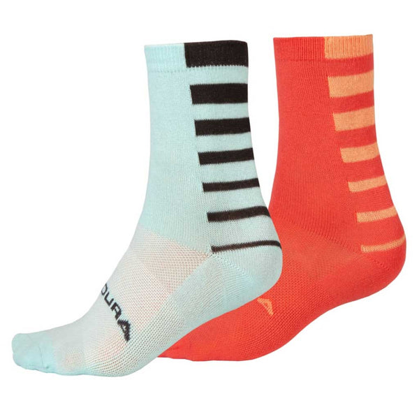 Endura Calcetines Stripe Coolmax para mujer: Punch Pin