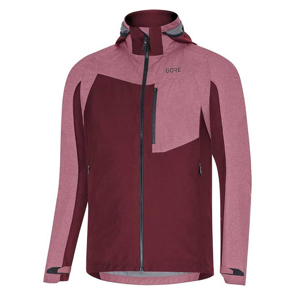 GORE C5 INFINIUM HYBRID HOODED JACKET II CHESTNUT RED