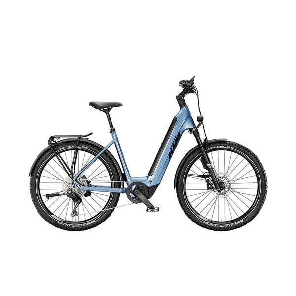 Bicicleta eléctrica de Trekking KTM MACINA AERA 871 LFC ABS di2 Talla 46/51/56/60 - STEEL BLUE (BLACK)
