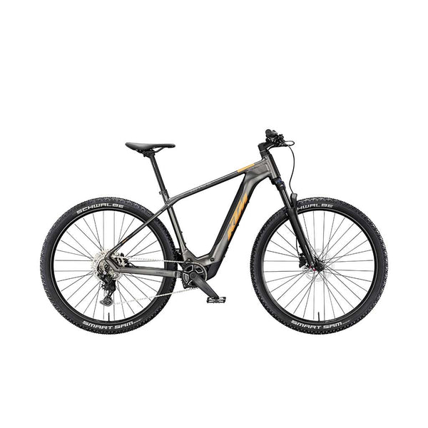 Bicicleta eléctrica de Montaña KT MACINA RACE SX 20  - MACHINE GREY MATT (FRESH ORANGE)