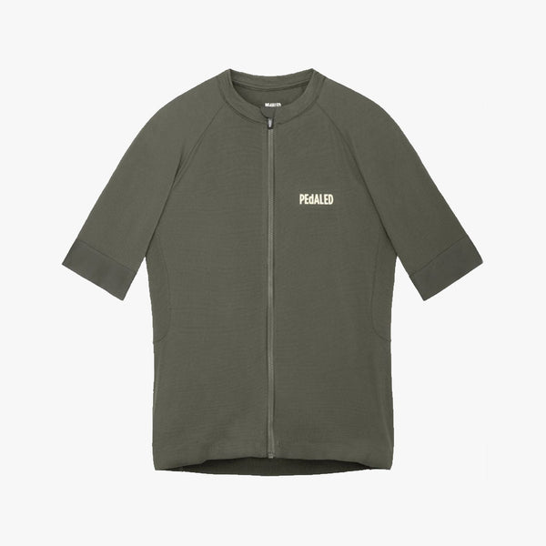 PEDALED W'S ESSENTIAL JERSEY FOREST GREEN