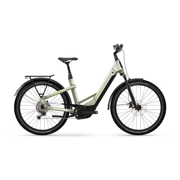 Bicicleta eléctrica Winora Yakun X10 Low ivory green - glossy 2026