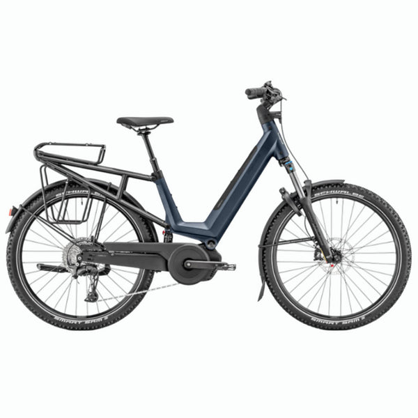 Bicicleta eléctrica de Trekking Moustache Xroad 6 FS Marine Blue Matt Suspended 600Wh 2026