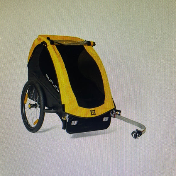 Remolque niño buerley bee monoplaza amarillo