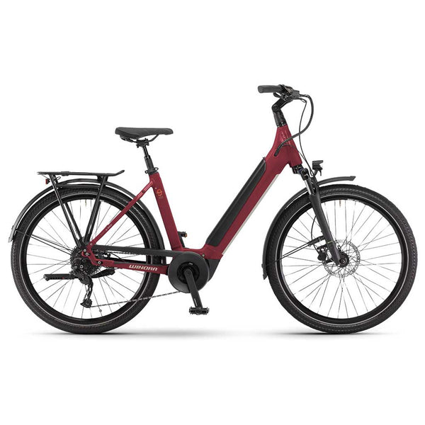 Bicicleta eléctrica Winora Sinus X9 LOW metallicred