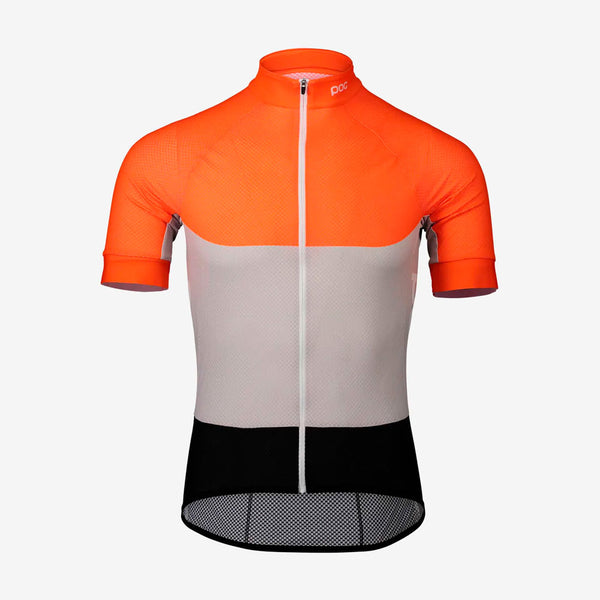 Maillot Manga Corta Poc Essential Road Light Naranja / Gris / Negro
