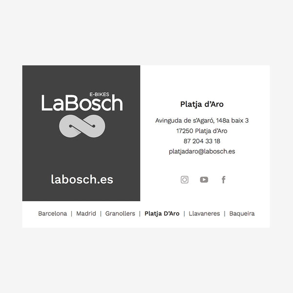 Tarjetas LaBosch Platja d'Aro