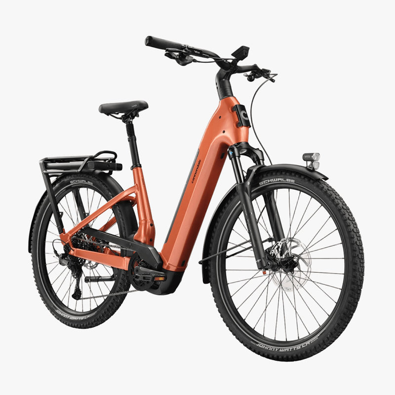Bicicleta eléctrica de Trekking Cannondale 27.5 U Tesoro 1 Low StepThru Orange Slice