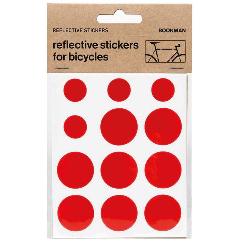 Kit pegatinas reflectantes para bicicleta Bookman rojo