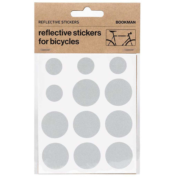 Kit pegatinas reflectantes para bicicleta Bookman blanco