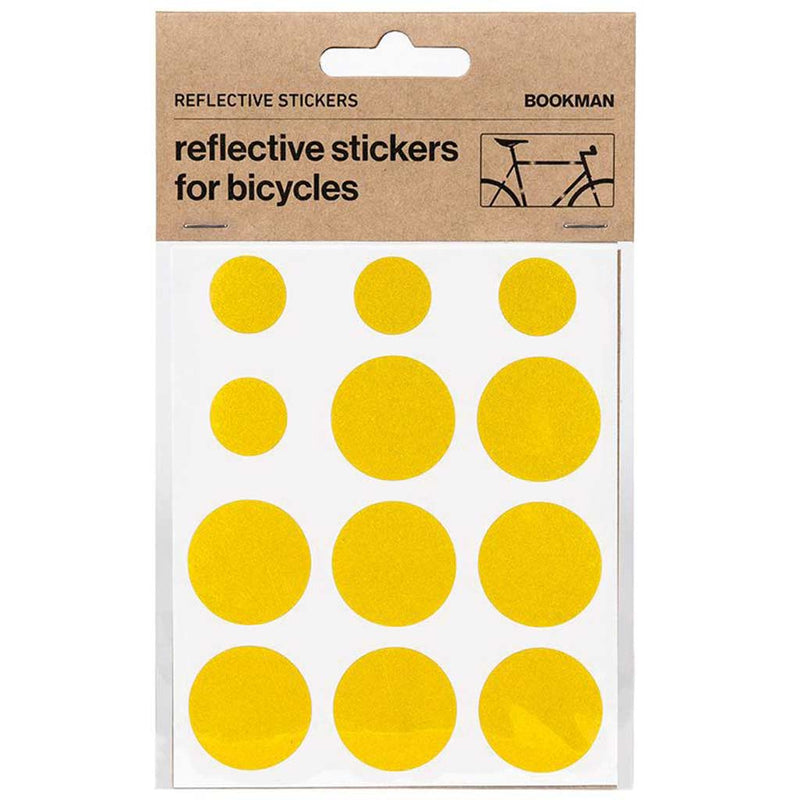 Kit pegatinas reflectantes para bicicleta Bookman amarillo