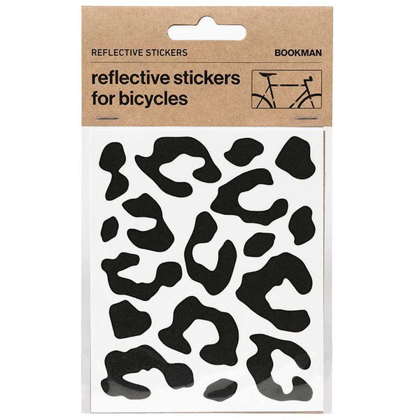 Kit pegatinas reflectantes para bicicleta Bookman Leopardo negro