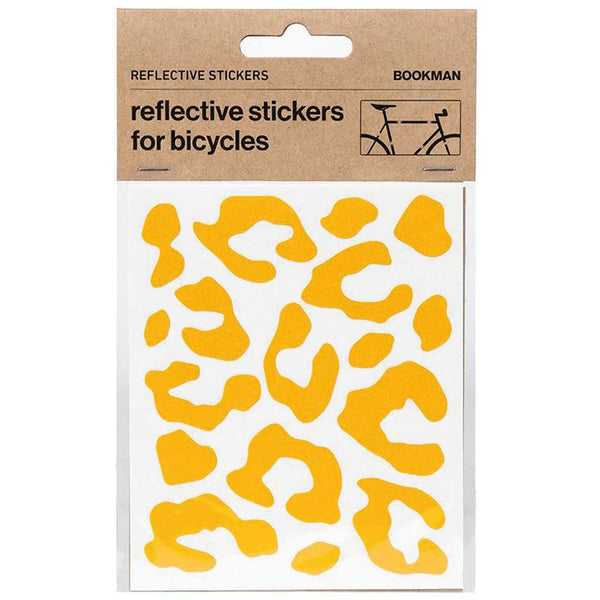 Kit pegatinas reflectantes para bicicleta Bookman Leopardo amarillo