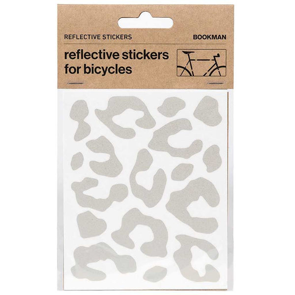 Kit pegatinas reflectantes para bicicleta Bookman Leopardo blanco