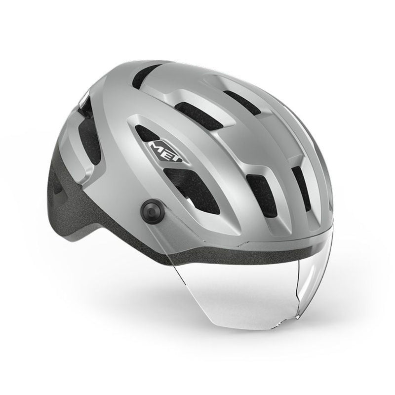 CASCO MET INTERCITY MIPS PLATA REFLECTANTE MATE