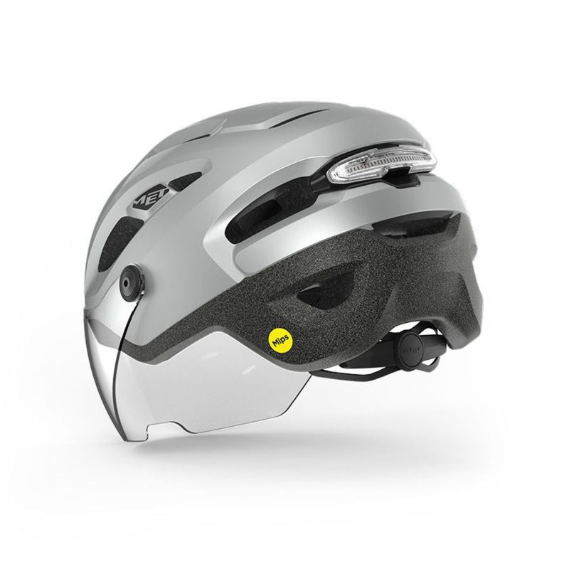 CASCO MET INTERCITY MIPS PLATA REFLECTANTE MATE