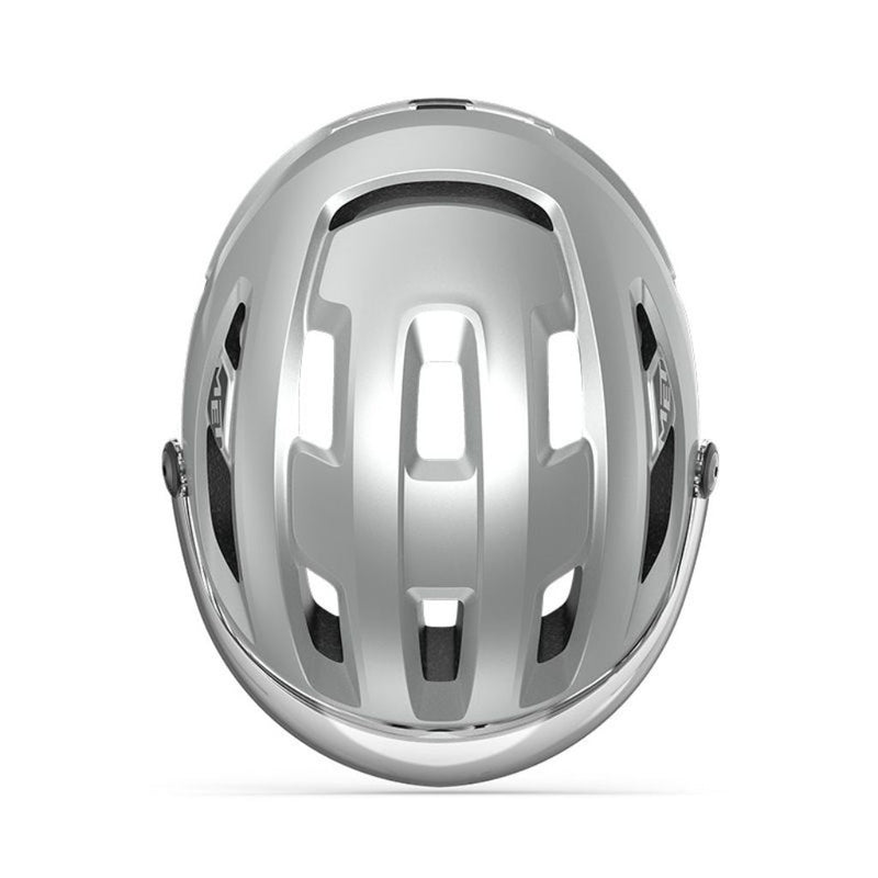 CASCO MET INTERCITY MIPS PLATA REFLECTANTE MATE