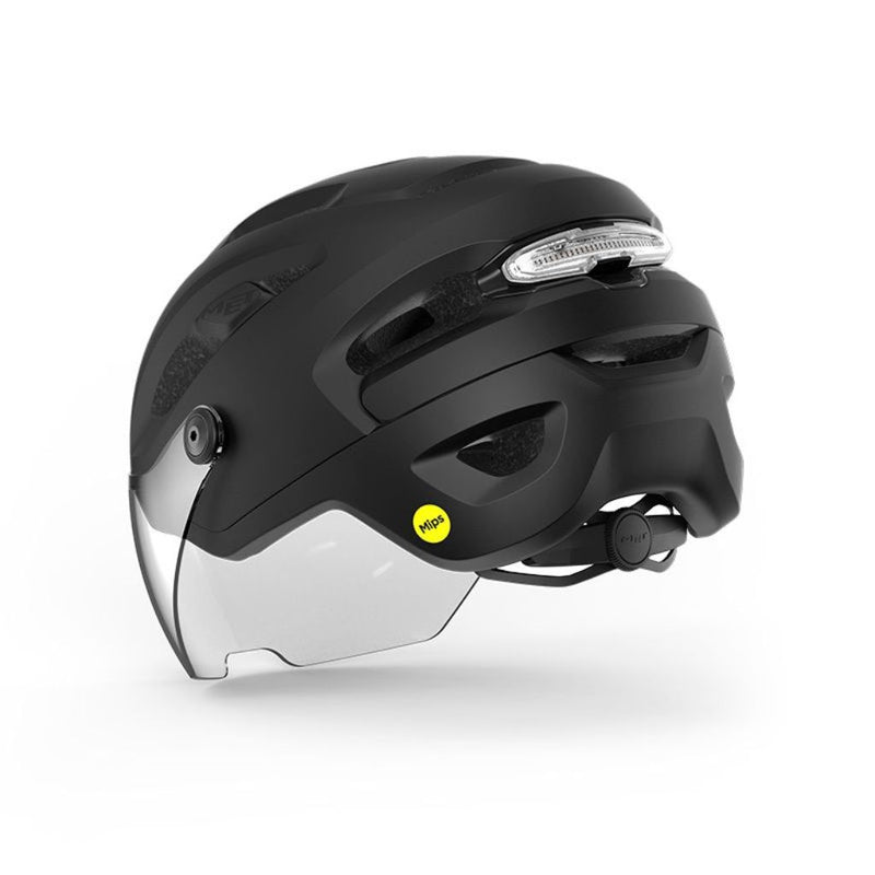 CASCO MET INTERCITY MIPS NEGRO MATE BRILLO