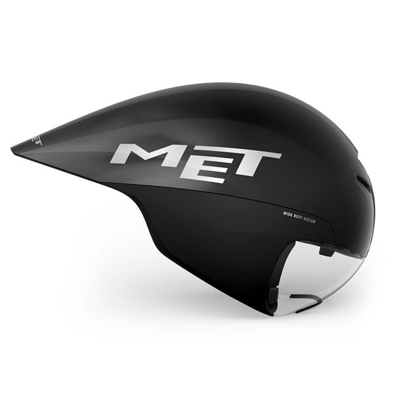 CASCO MET DRONE WIDE BODY II NEGRO METALICO BRILLO