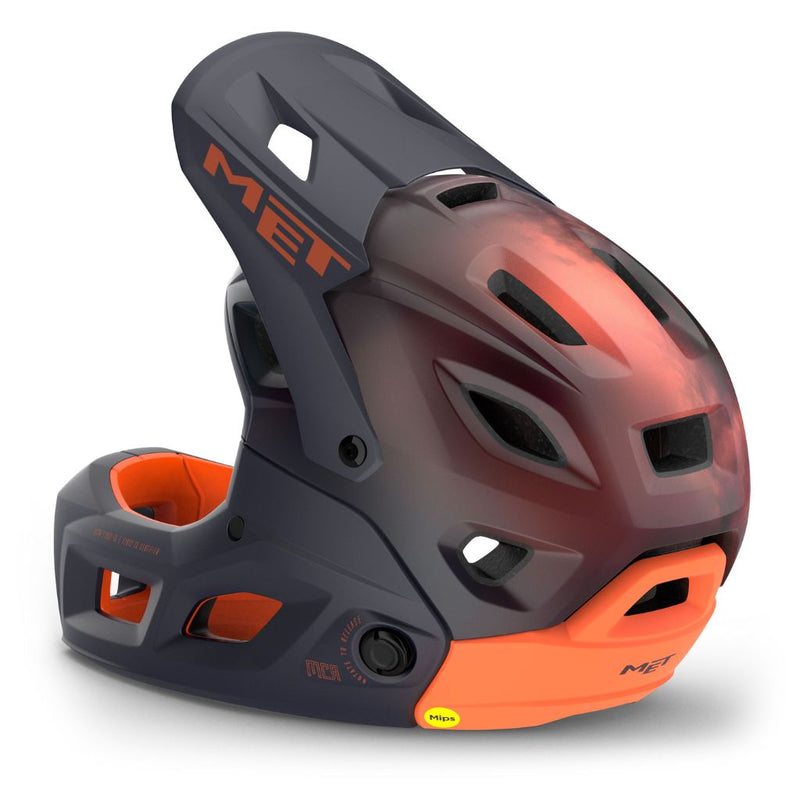 CASCO MET PARACHUTE MCR MIPS EDICION LIMITADA MORADO/NARANJA NIEBLA