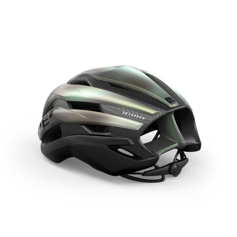 CASCO MET TRENTA 3K CARBON MIPS VERDE DIFUMINADO MATE