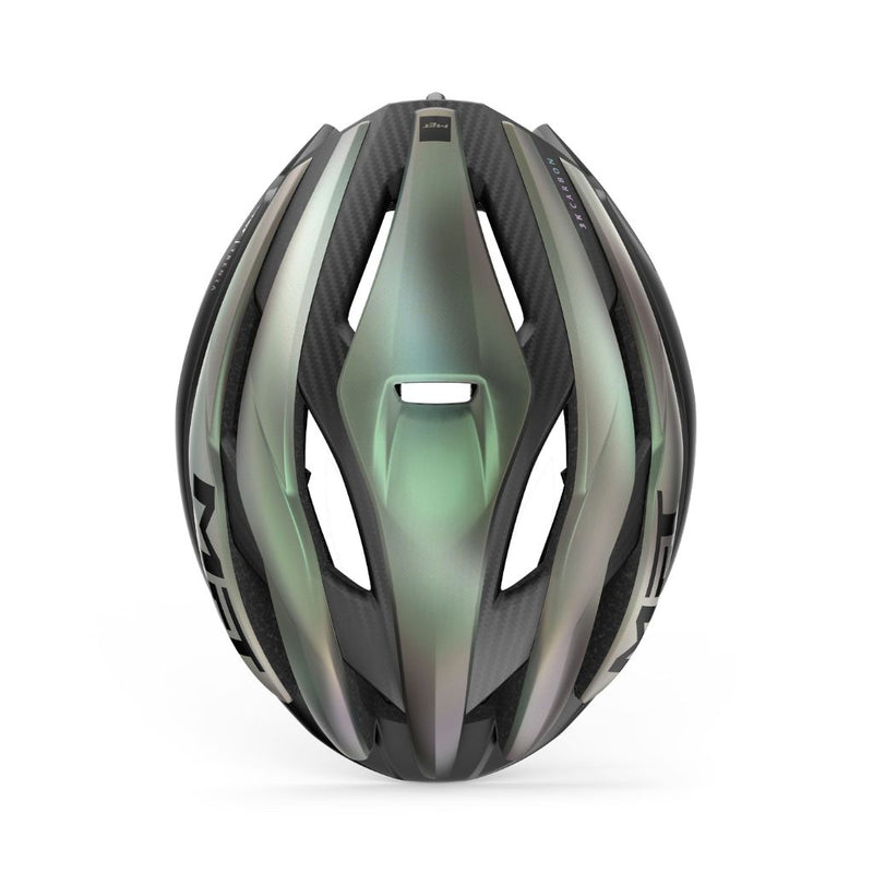 CASCO MET TRENTA 3K CARBON MIPS VERDE DIFUMINADO MATE