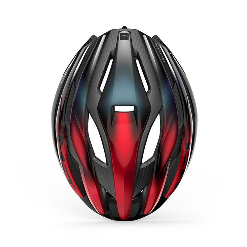 CASCO MET TRENTA 3K CARBON MIPS ROJO IRIDISCENTE BRILLO