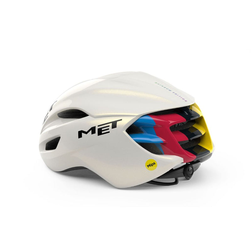 CASCO MET MANTA MIPS EDICION LIMITADA BLANCO/ARCOIRIS