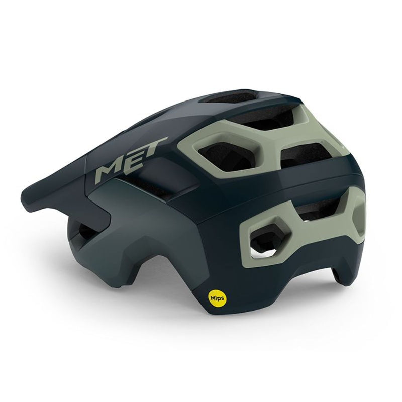 CASCO MET REVO MIPS AZUL MARINO/VERDE MATE