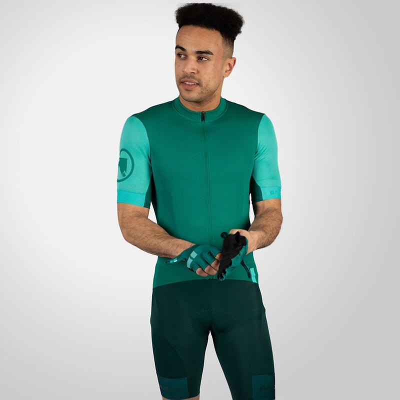 Pantaloncini con bretelle da uomo FS260: verde acqua intenso