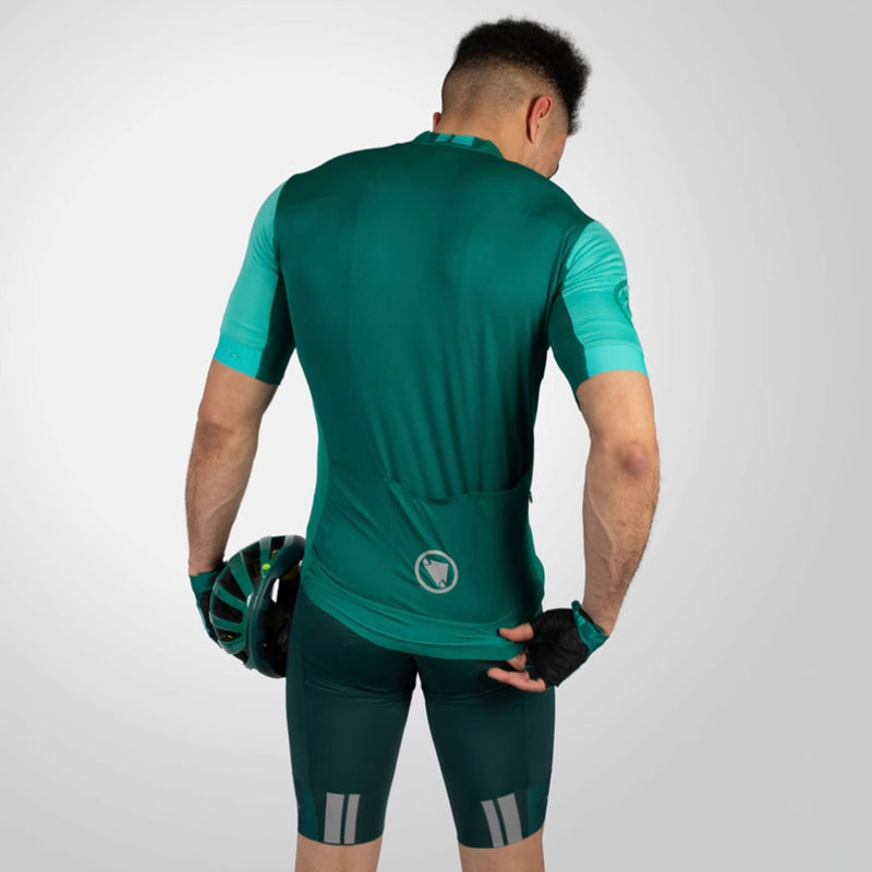 Pantaloncini con bretelle da uomo FS260: verde acqua intenso
