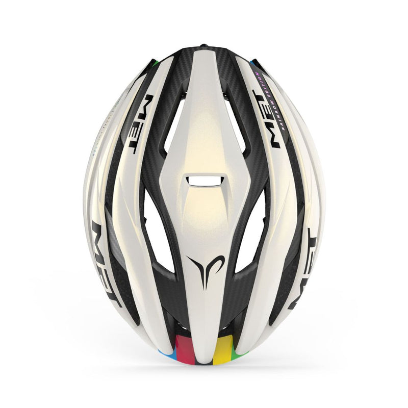 CASCO MET TRENTA 3K CARBON MIPS EDICION LIMITADA BLANCO/ARCOIRIS