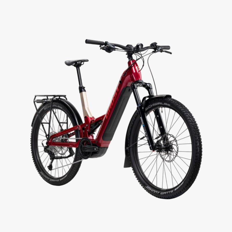 Bicicleta eléctrica de Montaña E-ASX Essential Low EQ rebel red/coffee pebble 2026