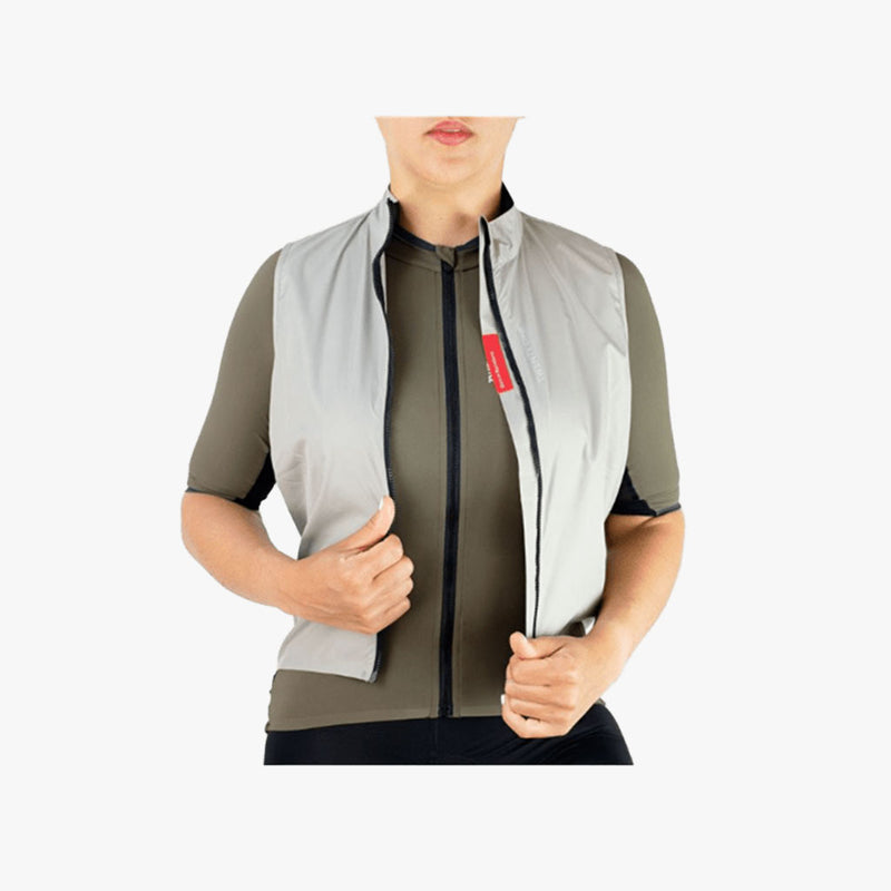 Factory Wind Vest Women Grey