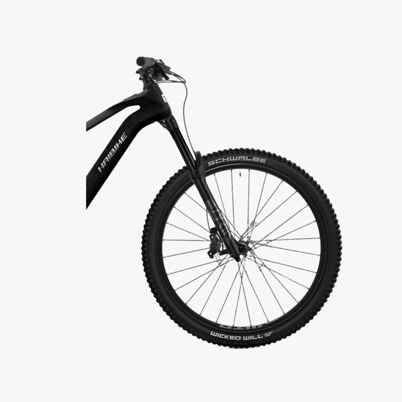 Haibike lyke cf 10 carbon silver-matt