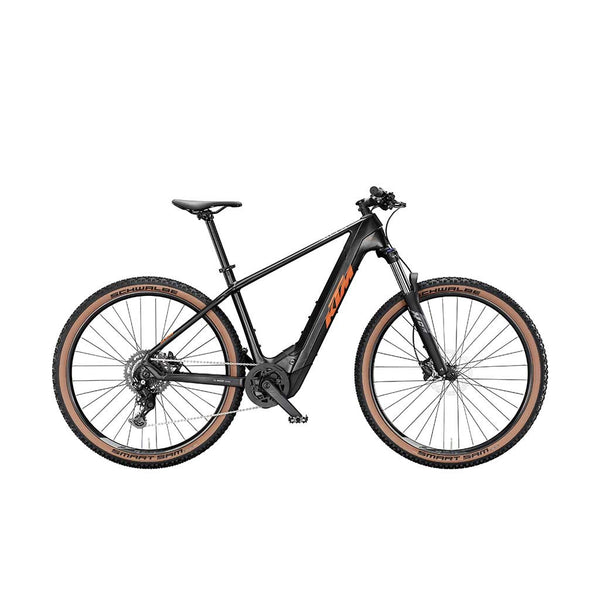 Bicicleta eléctrica KTM MACINA TEAM 873 S/M/L - DIAMOND BLACK MATT (GREY+ORANGE)