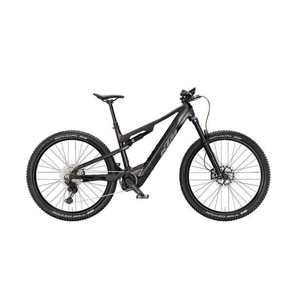 Bicicleta eléctrica KTM MACINA LYCAN 891 - MARS BLACK MATT (GREY+ORANGE)