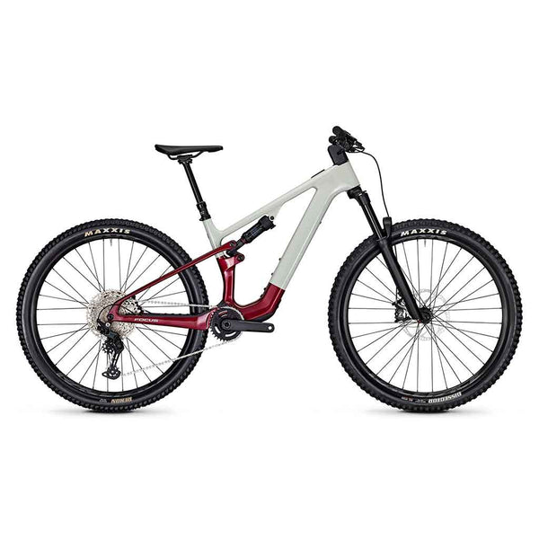 LIGHT E-MOUNTAINBIKE VAM² SL 8.7 Lightgrey glossy / Mahagonyred glossy