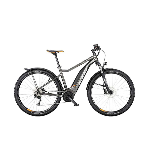 Bicicleta eléctrica KTM MACINA RIDE 591 STREET - MACHINE GREY (SILVER+ORANGE)