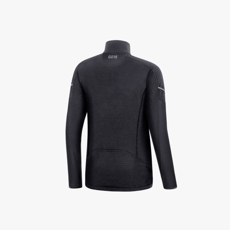 MAILLOT THERMO LONG SLEEVE ZIP BLACK