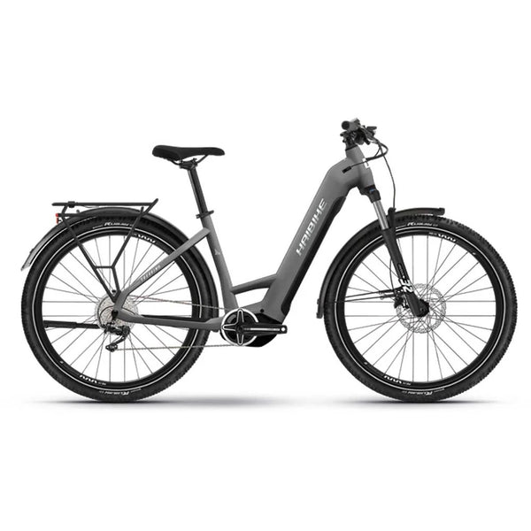 Bicicleta eléctrica Haibike TREKKING 4 LOW silver/pearl 2023