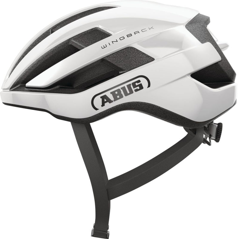 Casco Abus  ,WingBack shiny white